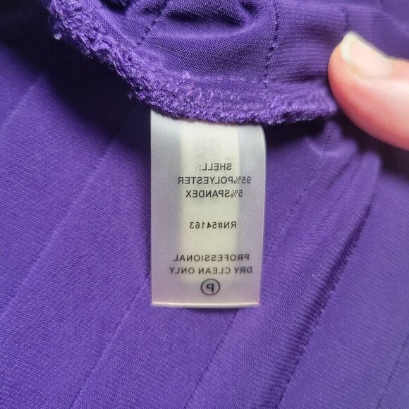 Calvin Klein Purple Textured Professional Formal Sleeveless Bodycon Dress Sz 6 - Picture 3 of 5